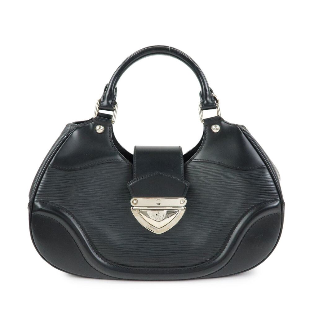 Louis Vuitton Epi Leather Sac Montaigne Handbag Black